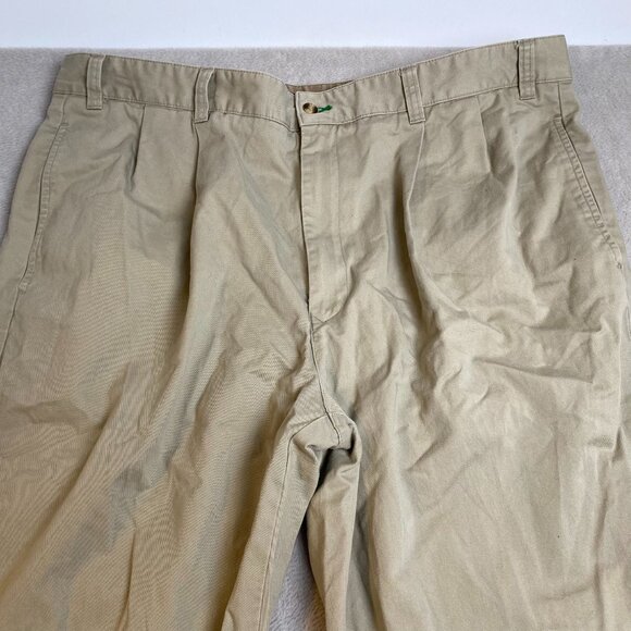 Tommy Hilfiger Mens Pants Size 44x32 Khaki Cotton Straight-Leg Classic Casual - Picture 9 of 14